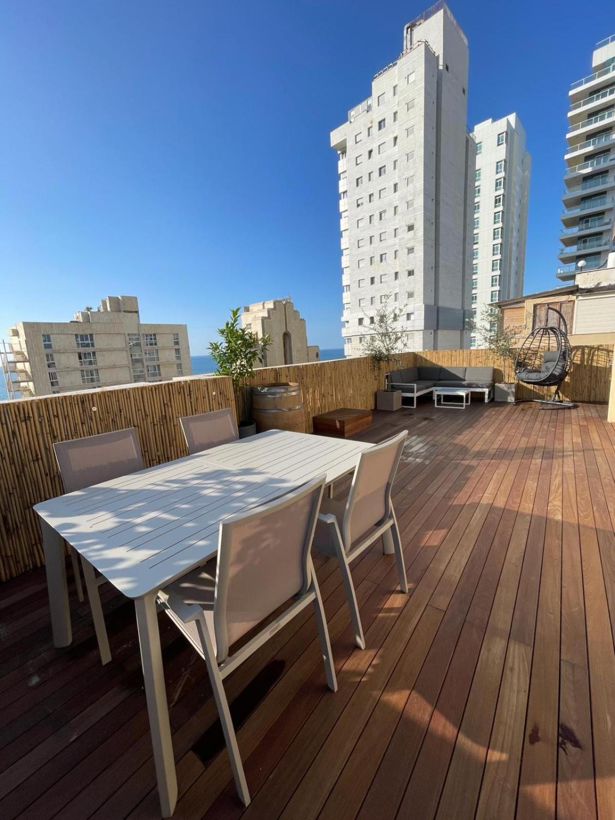Roof Top 3 Floors Netanya Bagian luar foto