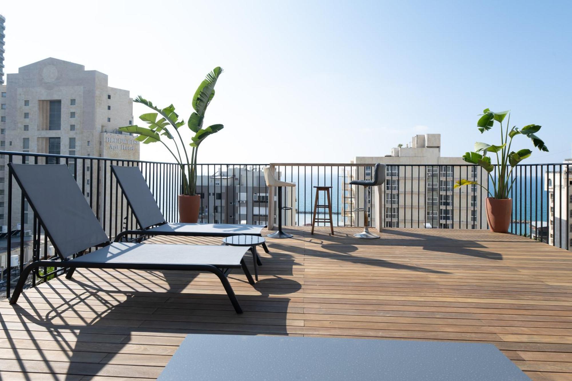 Roof Top 3 Floors Netanya Bagian luar foto