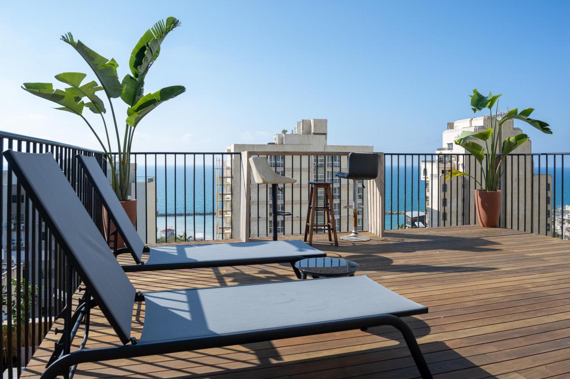 Roof Top 3 Floors Netanya Bagian luar foto