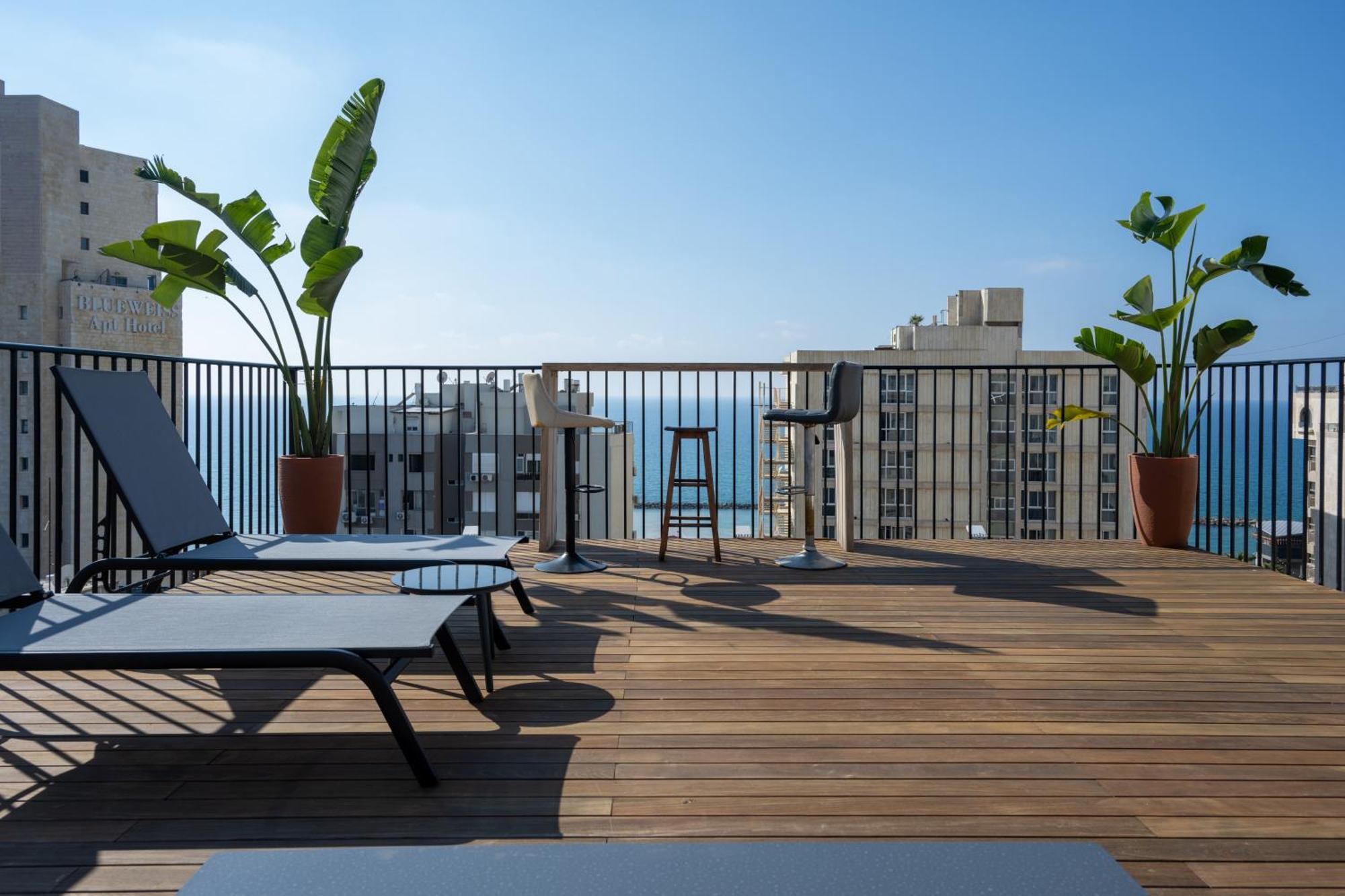 Roof Top 3 Floors Netanya Bagian luar foto